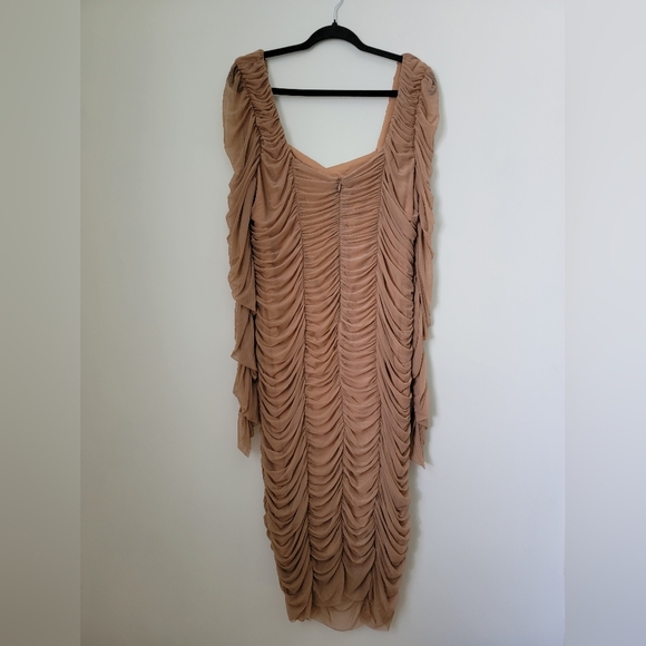 Ruched Bodycon Midi Dress - Picture 3 of 3